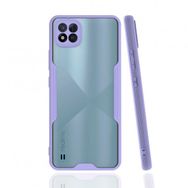 Realme C11 2021 Platin Silikon Lila Kılıf