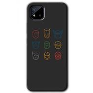 Realme C11 Avengers Minimalism Baskılı Uyumlu Silikon Kılıf