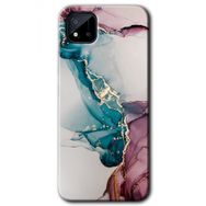 Realme C11 Liquid Mermer Baskılı Uyumlu Silikon Kılıf