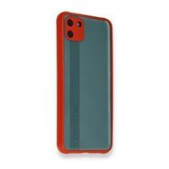 Realme C11 Miami Şeffaf Silikon Kırmızı Kılıf