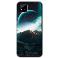 Realme C11 Uzay Gökyüzü Baskılı Uyumlu Silikon Kılıf
