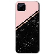 Realme C11 Yarım Mermer Baskılı Uyumlu Silikon Kılıf
