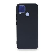 Realme C15 Nano İçi Kadife Silikon Lacivert Kılıf