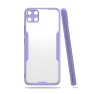 Realme C15 Platin Silikon Lila Kılıf
