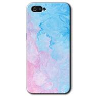 Realme C2 Blue Art Baskılı Uyumlu Silikon Kılıf