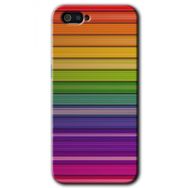 Realme C2 Colorful Lines Baskılı Uyumlu Silikon Kılıf