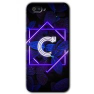 Realme C2 Dark Neon Yaprak Ç Harfi Baskılı Uyumlu Silikon Kılıf
