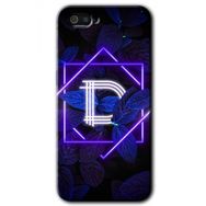 Realme C2 Dark Neon Yaprak D Harfi Baskılı Uyumlu Silikon Kılıf