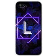 Realme C2 Dark Neon Yaprak L Harfi Baskılı Uyumlu Silikon Kılıf
