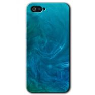 Realme C2 Mavi Aura Baskılı Uyumlu Silikon Kılıf