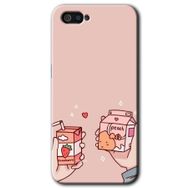 Realme C2 Meyveli Süt Baskılı Uyumlu Silikon Kılıf