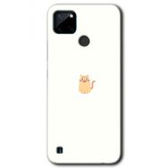 Realme C21 Cat Minimalism Baskılı Uyumlu Silikon Kılıf