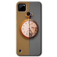 Realme C21 Clocks Artwork Baskılı Uyumlu Silikon Kılıf