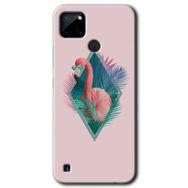 Realme C21 Flamingo Baskılı Uyumlu Silikon Kılıf