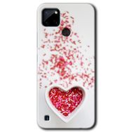 Realme C21 Kalpli Şekerleme Baskılı Uyumlu Silikon Kılıf