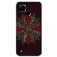 Realme C21 Mandala Flower Wal Baskılı Uyumlu Silikon Kılıf