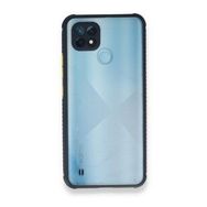 Realme C21 Miami Şeffaf Silikon Lacivert Kılıf