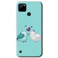 Realme C21 Mutlu Kuşlar Baskılı Uyumlu Silikon Kılıf