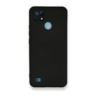 Realme C21 Nano İçi Kadife Silikon Siyah Kılıf