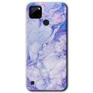 Realme C21 Spots Lilac Baskılı Uyumlu Silikon Kılıf