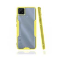 Realme C25 Platin Silikon Sarı Kılıf