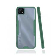 Realme C25 Platin Silikon Yeşil Kılıf