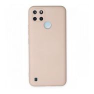 Realme C25Y Nano İçi Kadife Silikon Pudra Kılıf