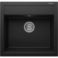 RealStone K004 Olympos 56x53 cm Siyah Granit Tezgah Üstü Eviye