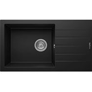 RealStone P010 Assos 76 Xl Siyah Granit 76X43.5 cm Mutfak Eviyesi