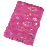 Red Apple D357 Pelüş Kapak Çıtçıtlı Hatıra Çizgili Günlük Defter