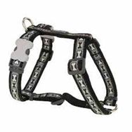 Red Dingo 12 mm Desenlı Sıyah Kopek Gogus Tasması