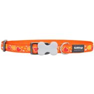 Red Dingo Breezy Love 15 mm Desenli Turuncu Köpek Boyun Tasması