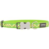 Red Dingo Flanno 25 mm Desenli Lime Köpek Boyun Tasması