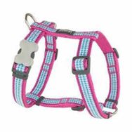 Red Dingo Pembe 12 mm Fang It Desenli Köpek Göğüs Tasması