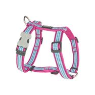 Red Dingo Pembe 15 mm Fang It Desenli Pembe Köpek Göğüs Tasması
