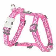 Red Dingo Pembe 20 mm Desenli Köpek Göğüs Tasması