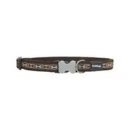 Reddingo Bone Yard Desenli 12 Mm Kahverengi Köpek Boyun Tasması