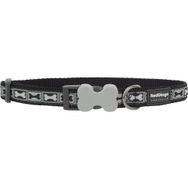 Reddingo Bone Yard Desenli 12 mm Siyah Köpek Boyun Tasması