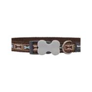 Reddingo Bone Yard Desenli 15 Mm Kahverengi Köpek Boyun Tasması