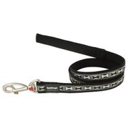 Reddingo Bone Yard Siyah 15 mm Desenli Uzatma Köpek Tasması
