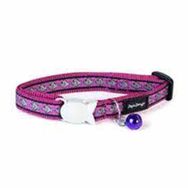 Reddingo Breezy Love Desenli 12 mm Mor Kedi Boyun Tasması