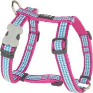 Reddingo Fang it Desenli Pembe 20 mm Köpek Göğüs Tasmasi