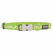 Reddingo Flanno Desenli Lime 12 mm Köpek Boyun Tasması