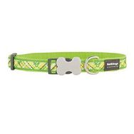 Reddingo Flanno Desenli Lime 20 mm Köpek Boyun Tasması