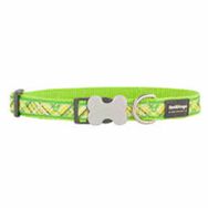 Reddingo Flanno Desenli Lime 25 mm Köpek Boyun Tasması