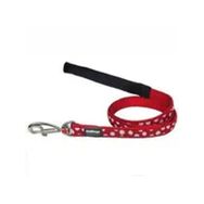 Reddingo Fosforlu Kemik Desenli 15 Mm Kırmızı Köpek Boyun Tasması