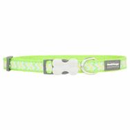 Reddingo Fosforlu Ziggy Desenli Lime 12 mm Köpek Boyun Tasması