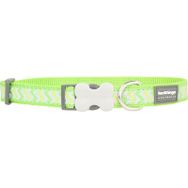 Reddingo Fosforlu Ziggy Desenli Lime 15 mm Köpek Boyun Tasması