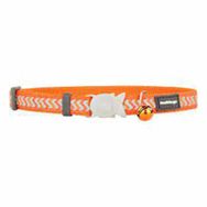 Reddingo Fosforlu Ziggy Desenli Turuncu 12mm Kedi Boyun Tasması