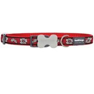 Reddingo Hibiscus Desenli 15 Mm Kırmızı Köpek Boyun Tasması